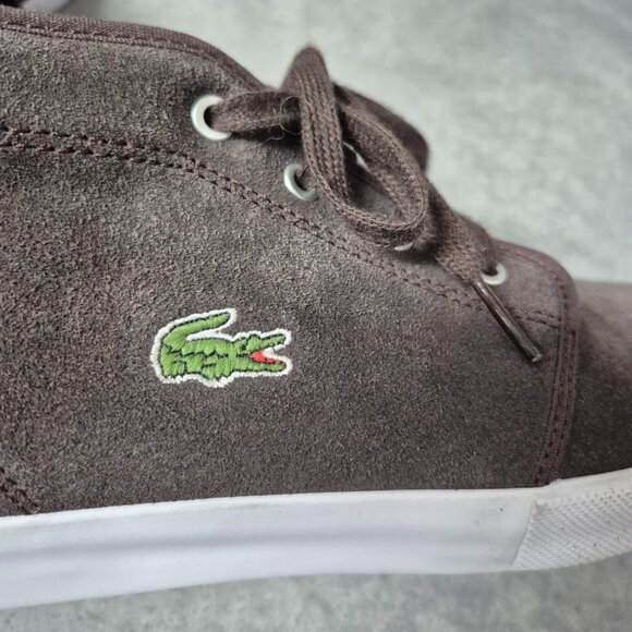 NWT Lacoste Sport Ampthill Brown Suede Chukka Boots Size 11 - Picture 8 of 16
